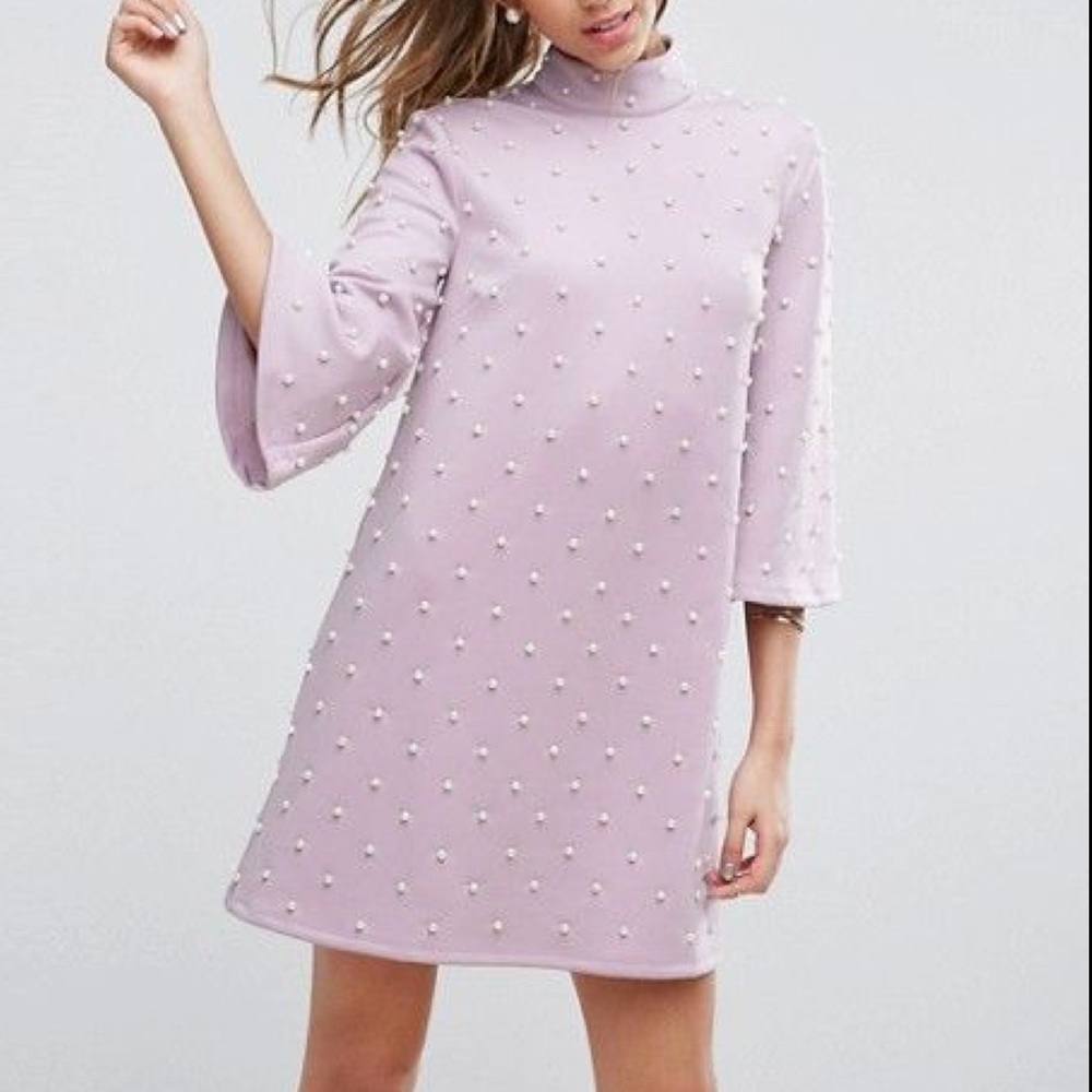 ASOS pearl shift dress